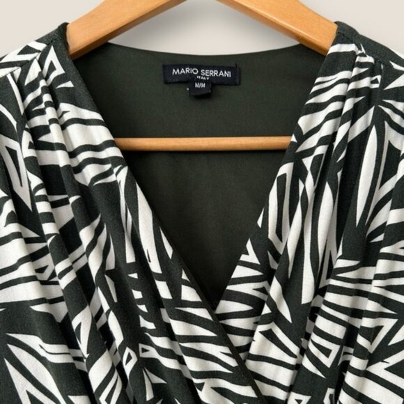 Mario Serrani Green Patterned Maxi Dress - Picture 3 of 11